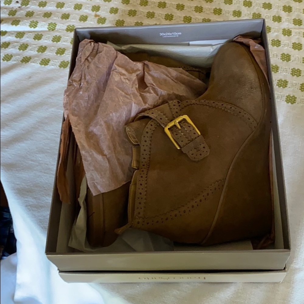 Franco Sarto Suede Booties